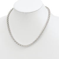 Sterling Silver Polished Spiga Necklace