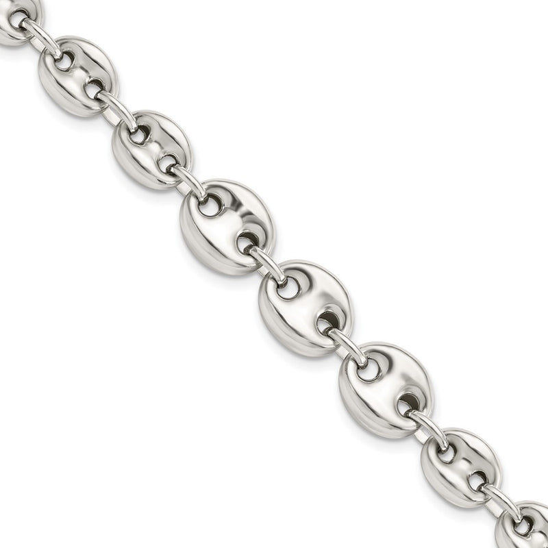 Sterling Silver Polished Fancy Link 7.5in Bracelet