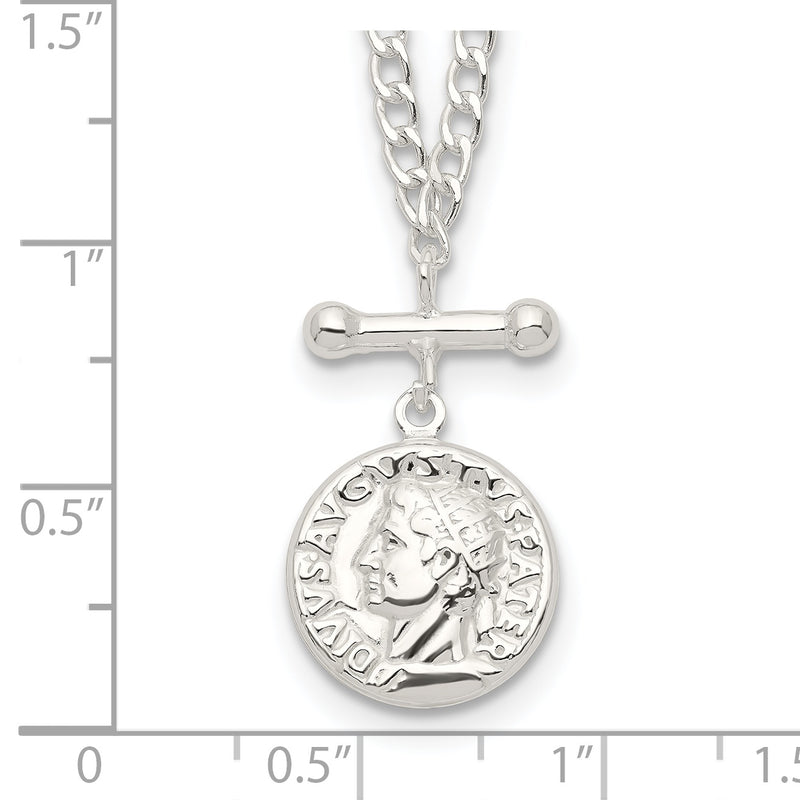 Sterling Silver Replica Roman Coin Necklace