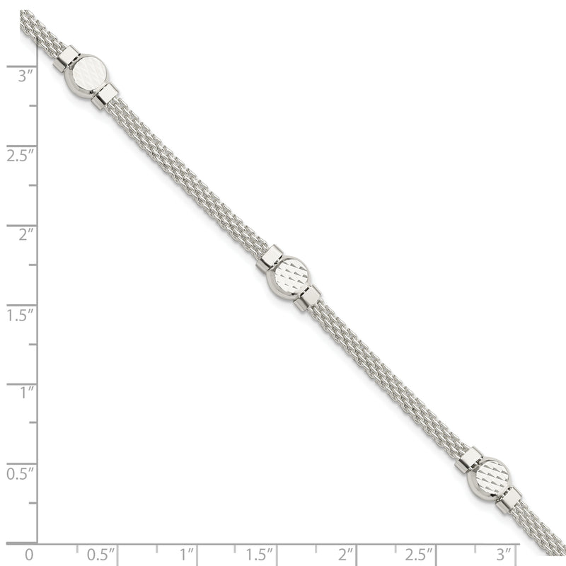 Sterling Silver Mesh Fancy Bracelet