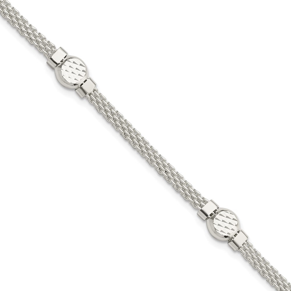 Sterling Silver Mesh Fancy Bracelet