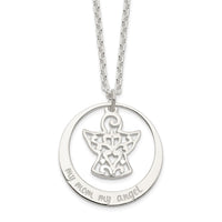 Sterling Silver My Mom My Angel Necklace