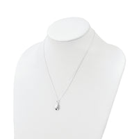 Sterling Silver Polished Teardrop Necklace