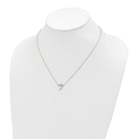 Sterling Silver Rhodium-plated Fist Necklace