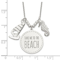 Sterling Silver Take Me to the Beach Necklace