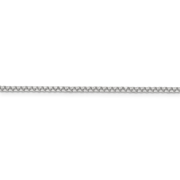 Sterling Silver 2mm Round Box Chain