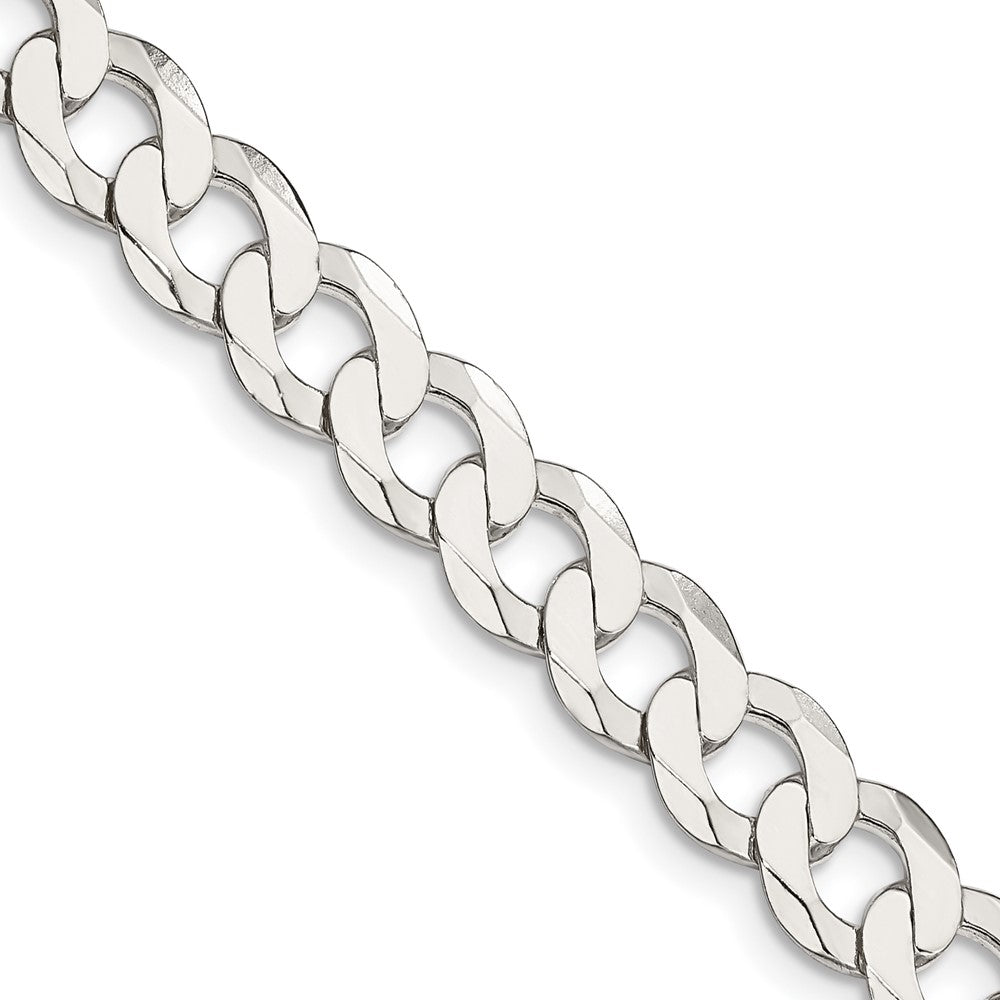 Sterling Silver 8mm Flat Curb Chain