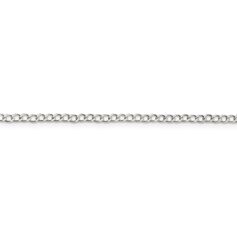 Sterling Silver 3.0mm Open D/C Curb Chain