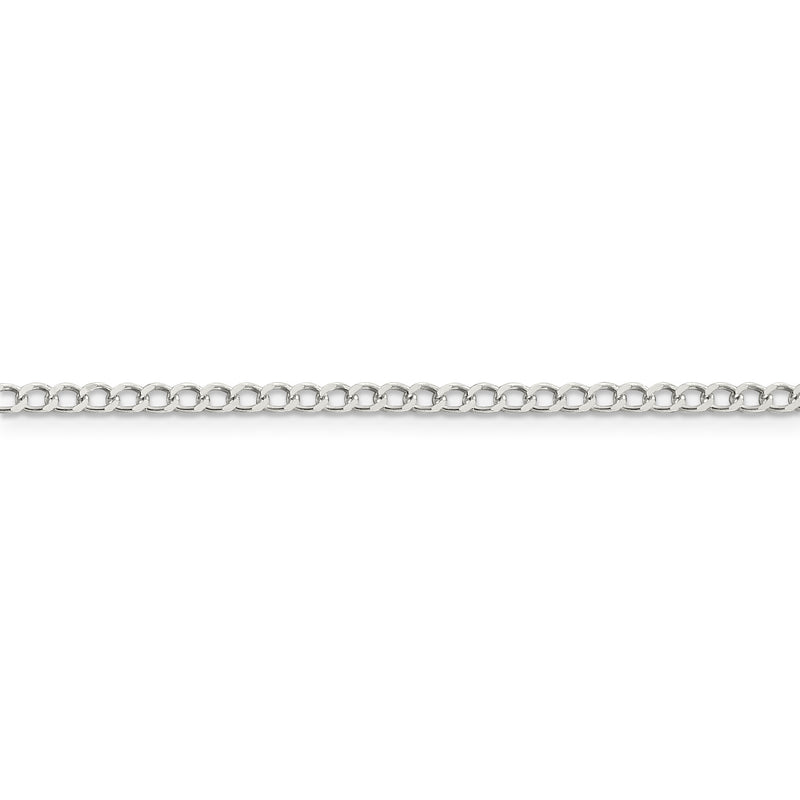 Sterling Silver 3.5mm Open D/C Curb Chain