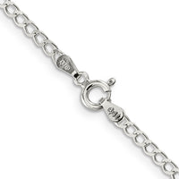 Sterling Silver 3.5mm Open D/C Curb Chain