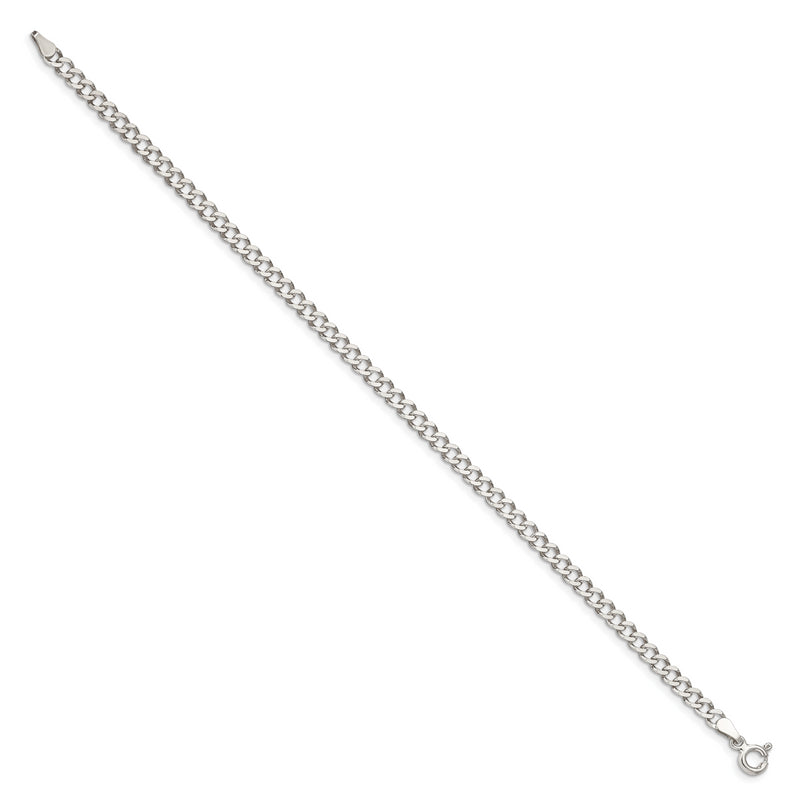 Sterling Silver 4.25mm Open D/C Curb Chain