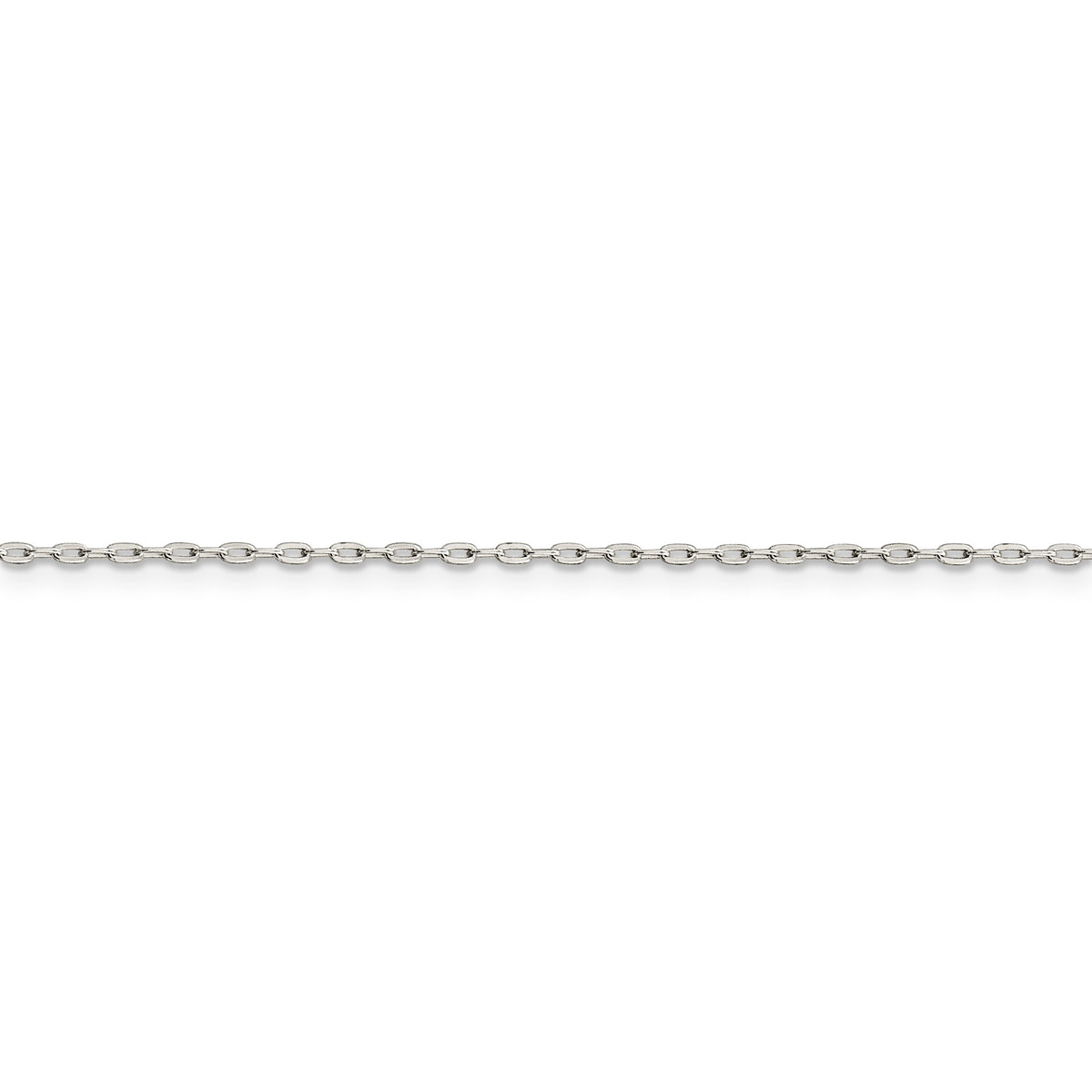 Sterling Silver 1.4mm Beveled Oval Cable Chain