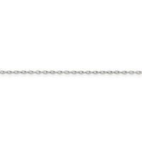 Sterling Silver 1.4mm Beveled Oval Cable Chain