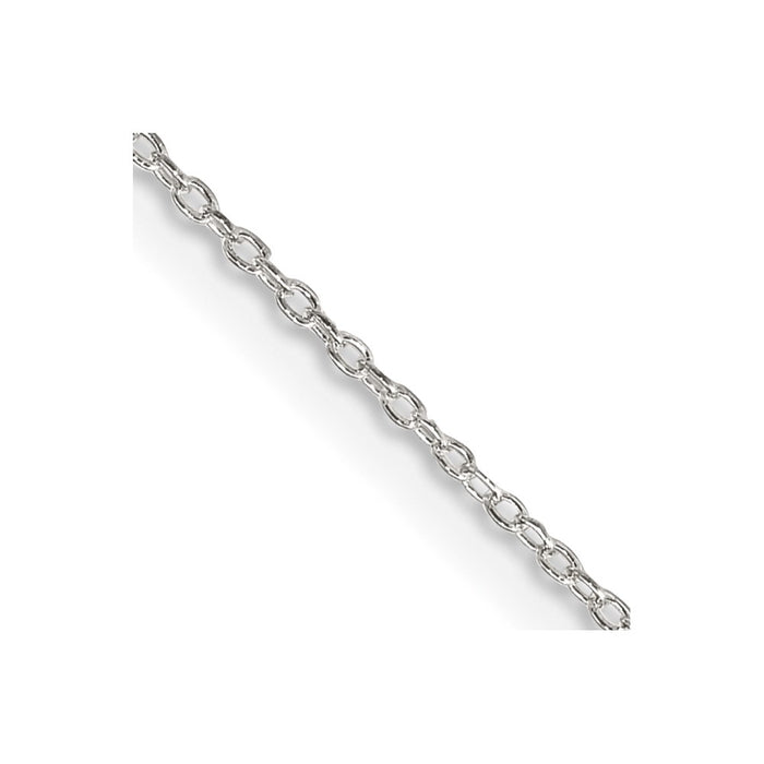 Sterling Silver 1.10mm Forzantina Cable Chain w/2in ext.