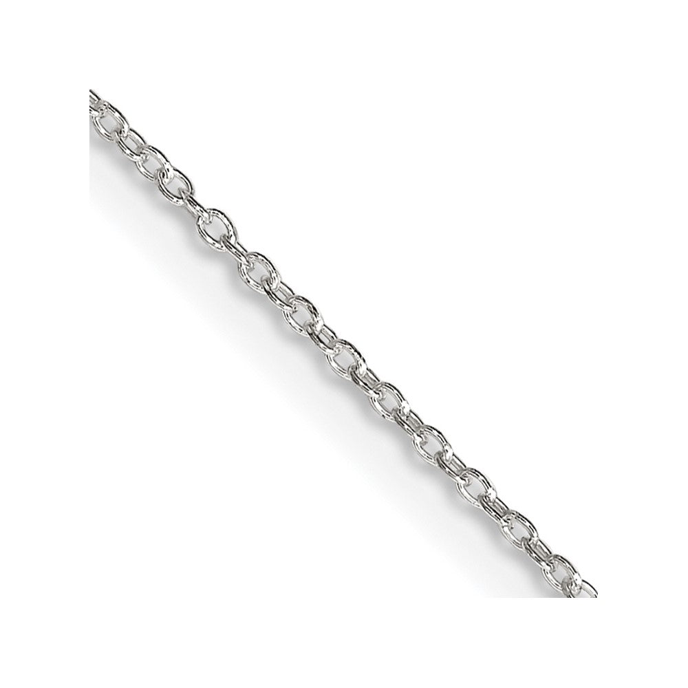 Sterling Silver 1.30mm Forzantina Cable Chain w/4in ext.