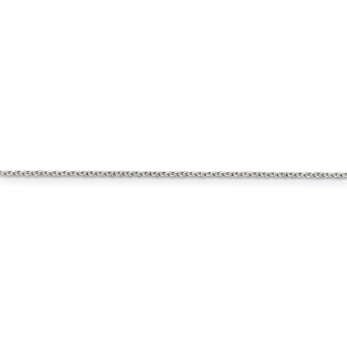 Sterling Silver 1.25mm Diamond-cut Forzantina Cable Chain