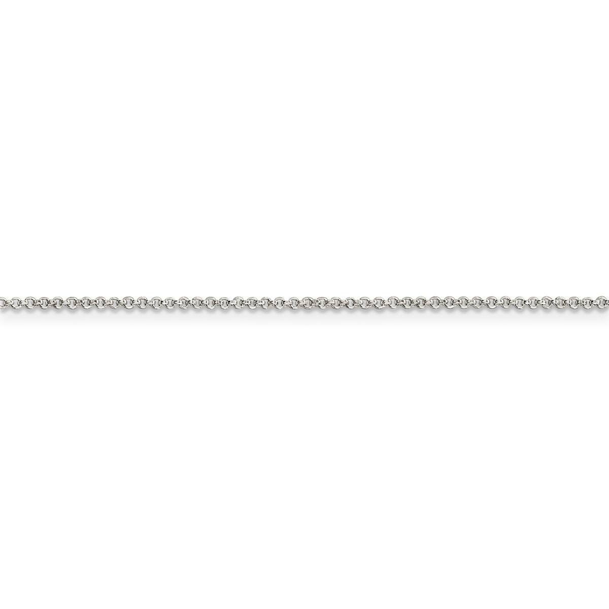 Sterling Silver 1.4mm Diamond-cut Rolo Chain