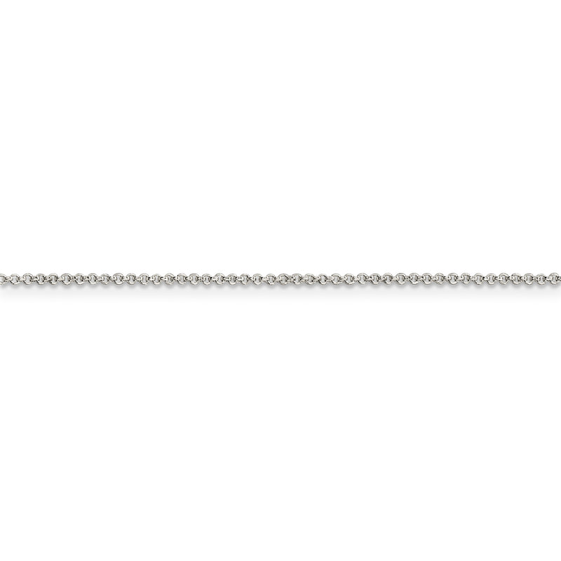 Sterling Silver 1.4mm Diamond-cut Rolo Chain