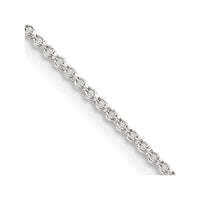 Sterling Silver 1.4mm Diamond-cut Rolo Chain