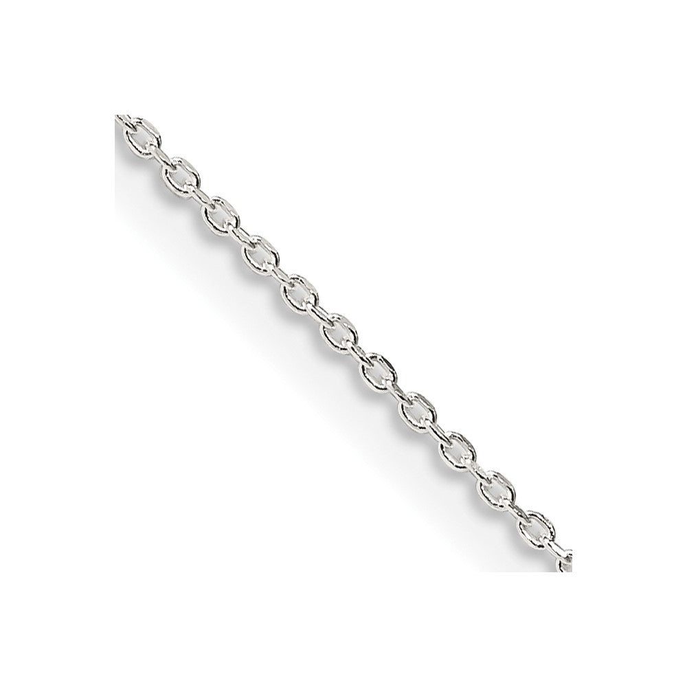 Sterling Silver .95mm Diamond-cut Forzantina Cable Chain w/2in ext.