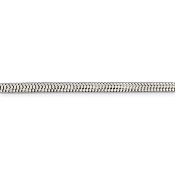 Sterling Silver 4mm Round Snake Chain