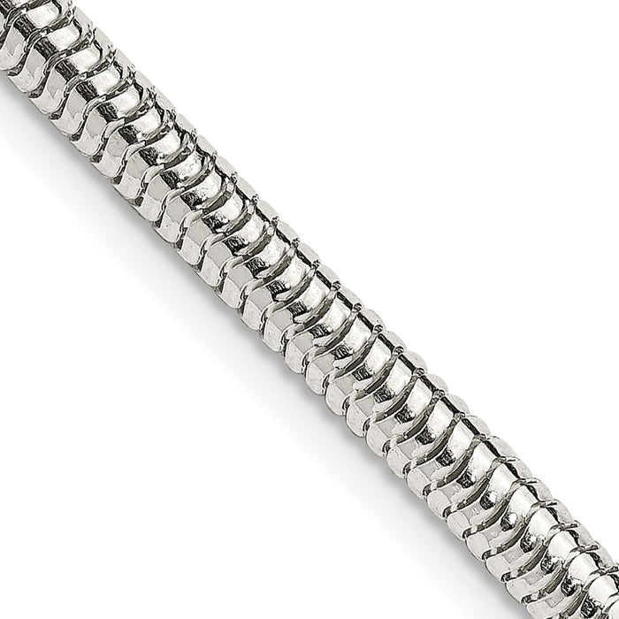 Sterling Silver 4mm Round Snake Chain