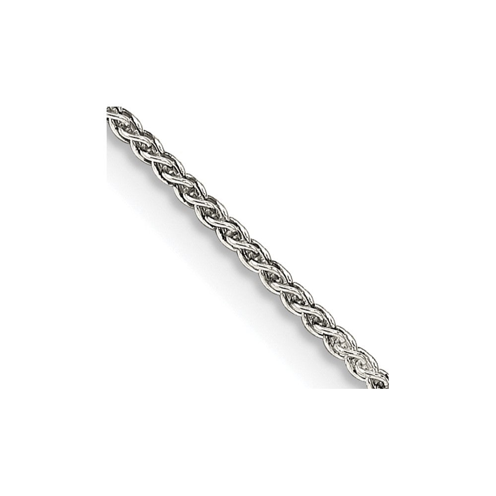 Sterling Silver 1.25mm Round Spiga Chain w/4in ext.