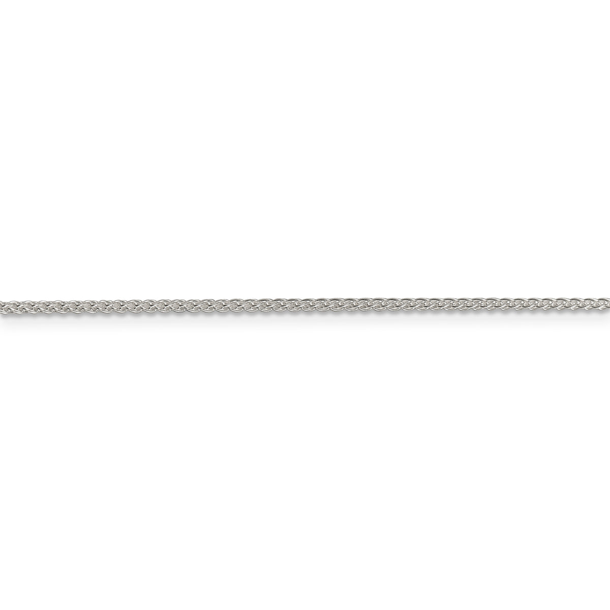 Sterling Silver 1.5mm Round Spiga Chain w/4in ext.