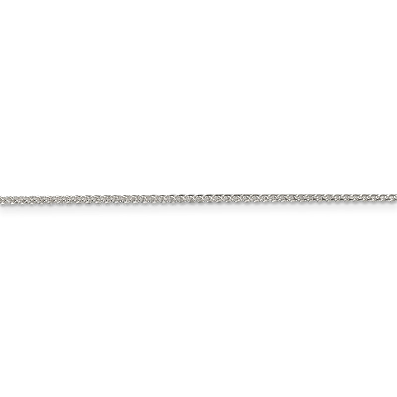 Sterling Silver 1.5mm Round Spiga Chain w/4in ext.