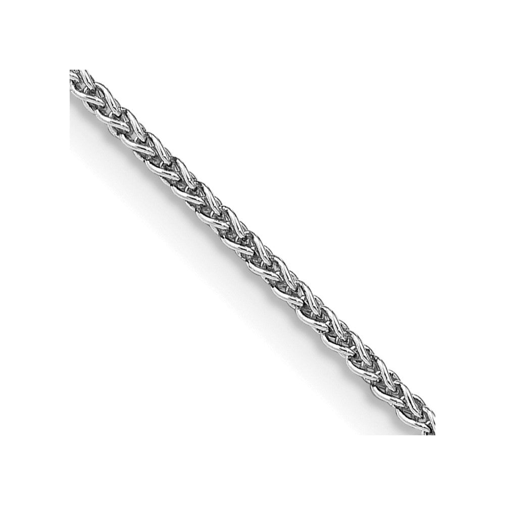 Sterling Silver Rhodium-plated 1.5mm Round Spiga Chain