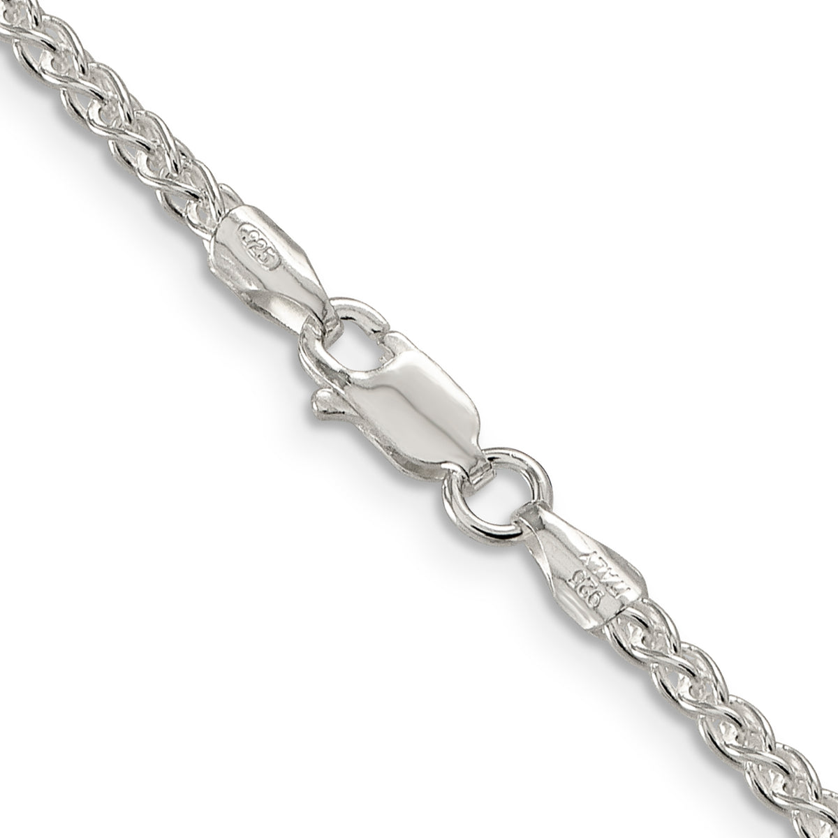 Sterling Silver 2.5mm Round Spiga Chain