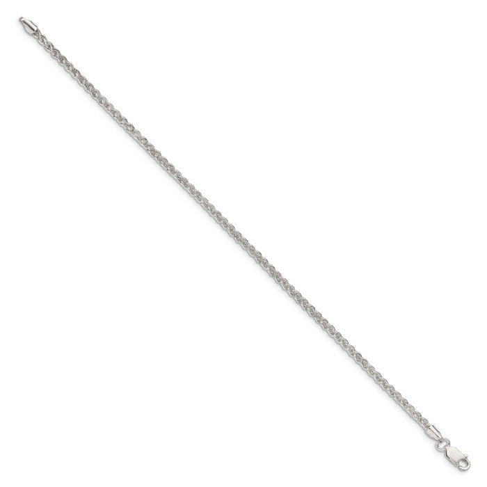 Sterling Silver 2.5mm Round Spiga Chain