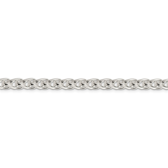 Sterling Silver 6mm Round Spiga Chain