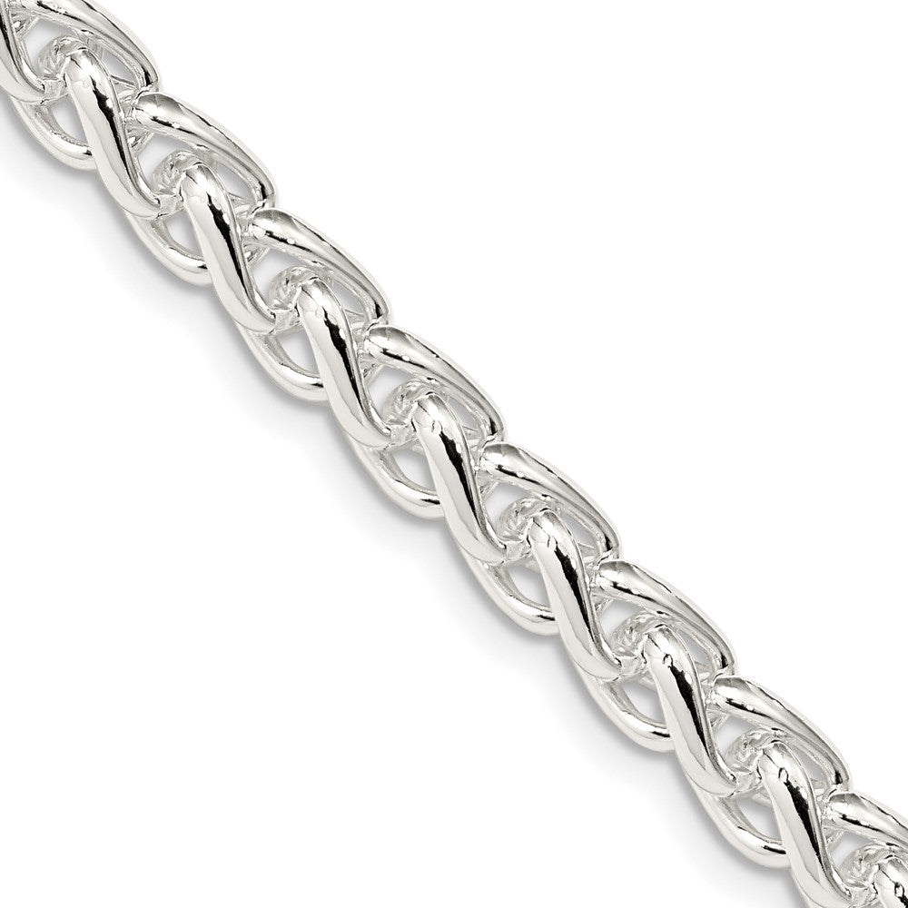 Sterling Silver 6mm Round Spiga Chain