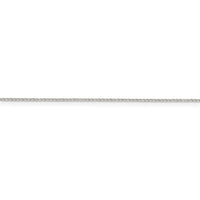 Sterling Silver .85mm Diamond-cut Round Spiga Chain w/4in ext.