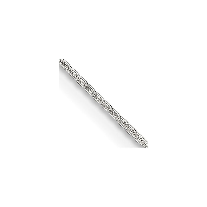 Sterling Silver .85mm Diamond-cut Round Spiga Chain w/2in ext.