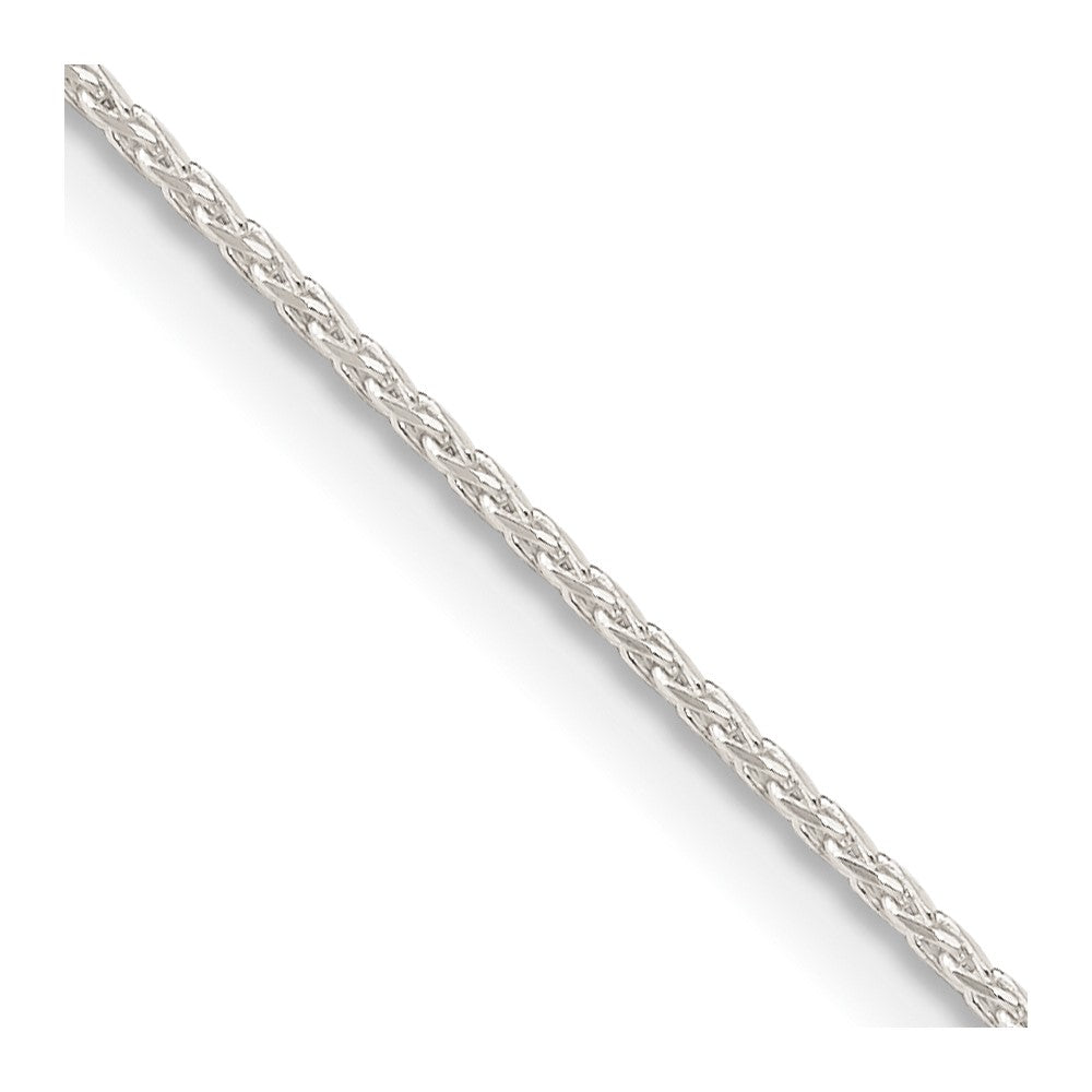 Sterling Silver .95mm Diamond-cut Round Spiga Chain w/2in ext.