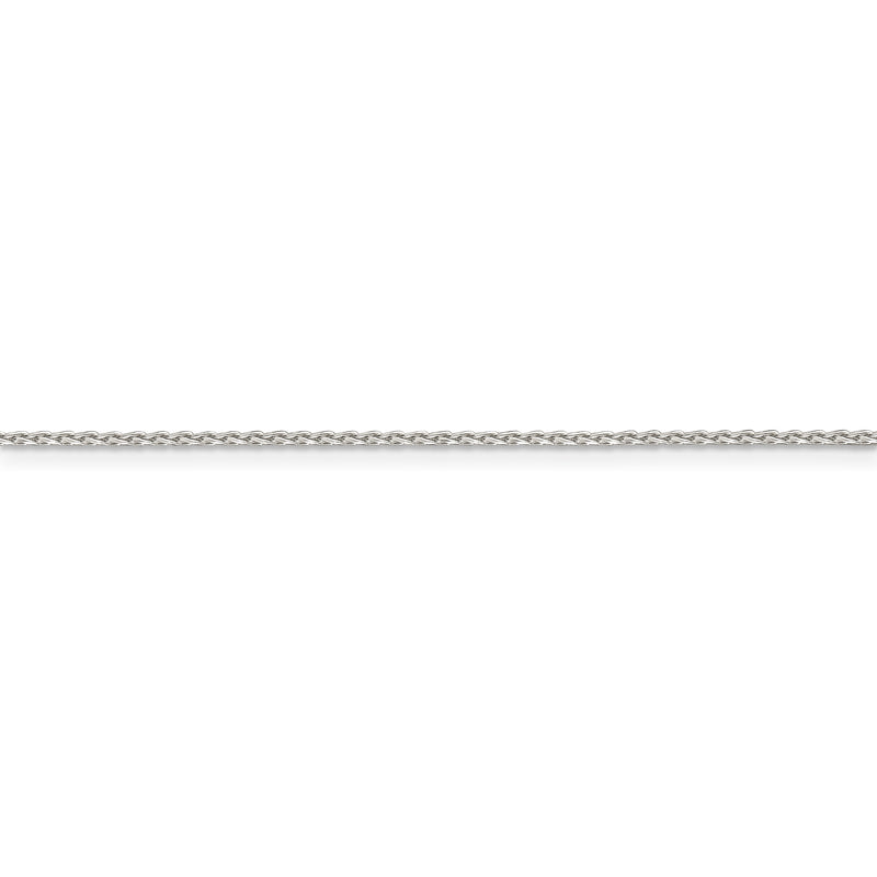 Sterling Silver 1.25mm Diamond-cut Round Spiga Chain