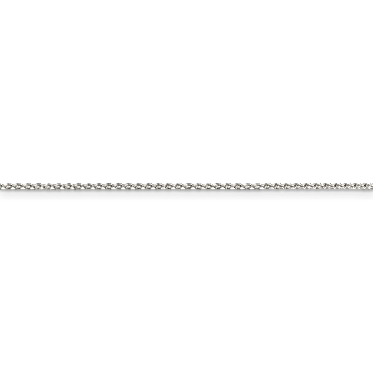 Sterling Silver 1.25mm Diamond-cut Round Spiga Chain