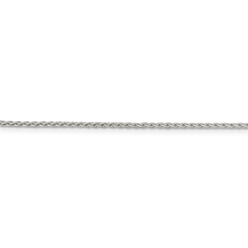 Sterling Silver 1.45mm Diamond-cut Round Spiga Chain