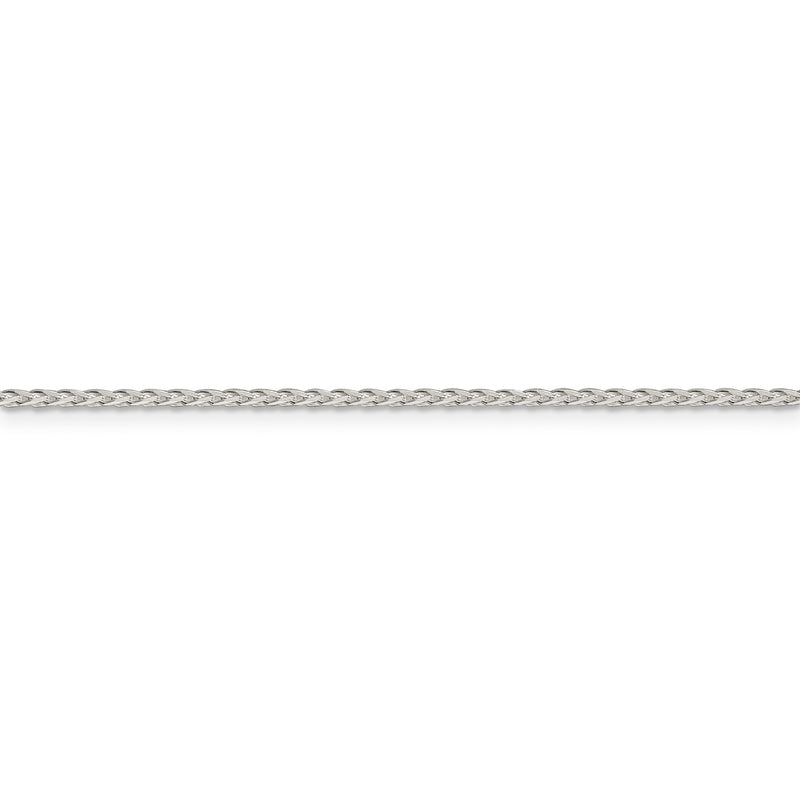 Sterling Silver 1.7mm Diamond-cut Round Spiga Chain