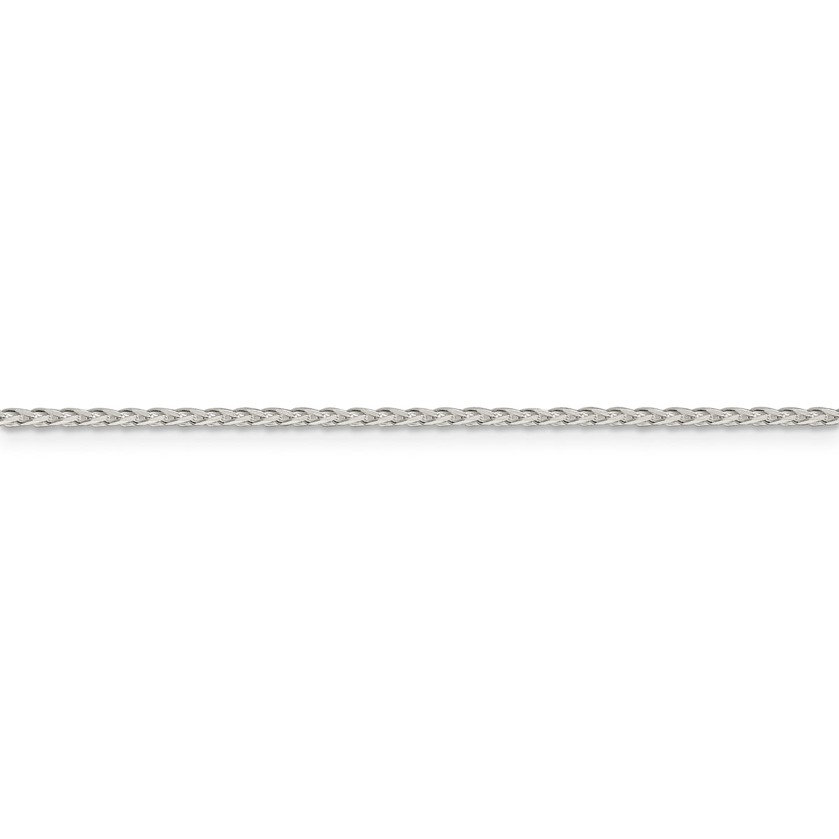 Sterling Silver 1.7mm Diamond-cut Round Spiga Chain