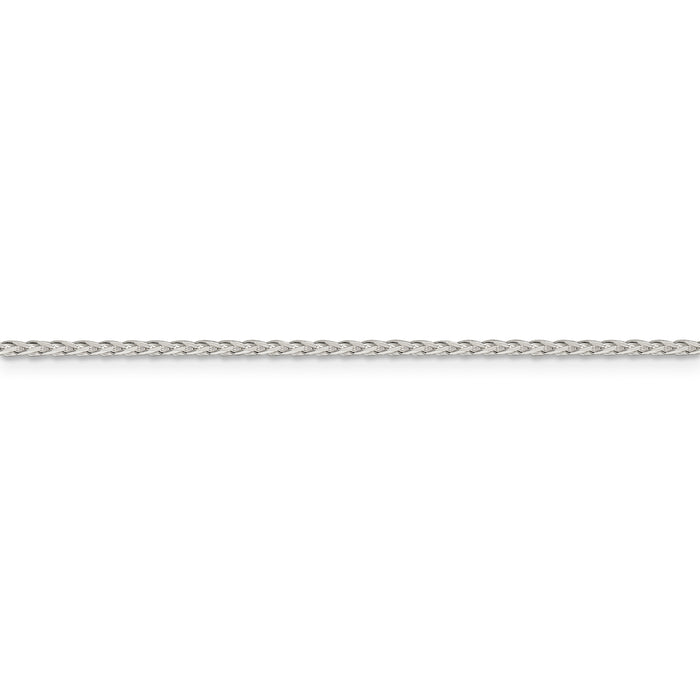 Sterling Silver 1.7mm Diamond-cut Round Spiga Chain