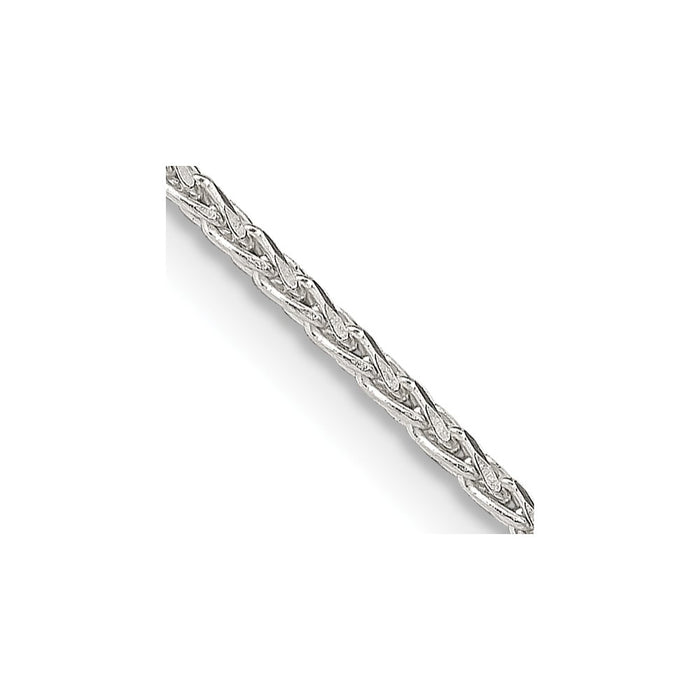 Sterling Silver 1.7mm Diamond-cut Round Spiga Chain w/2in ext.