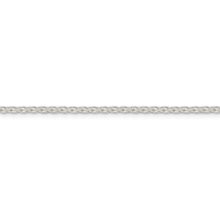 Sterling Silver 2.15mm Diamond-cut Round Spiga Chain