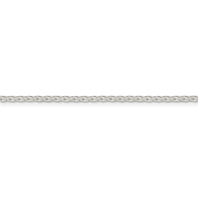 Sterling Silver 2.15mm Diamond-cut Round Spiga Chain