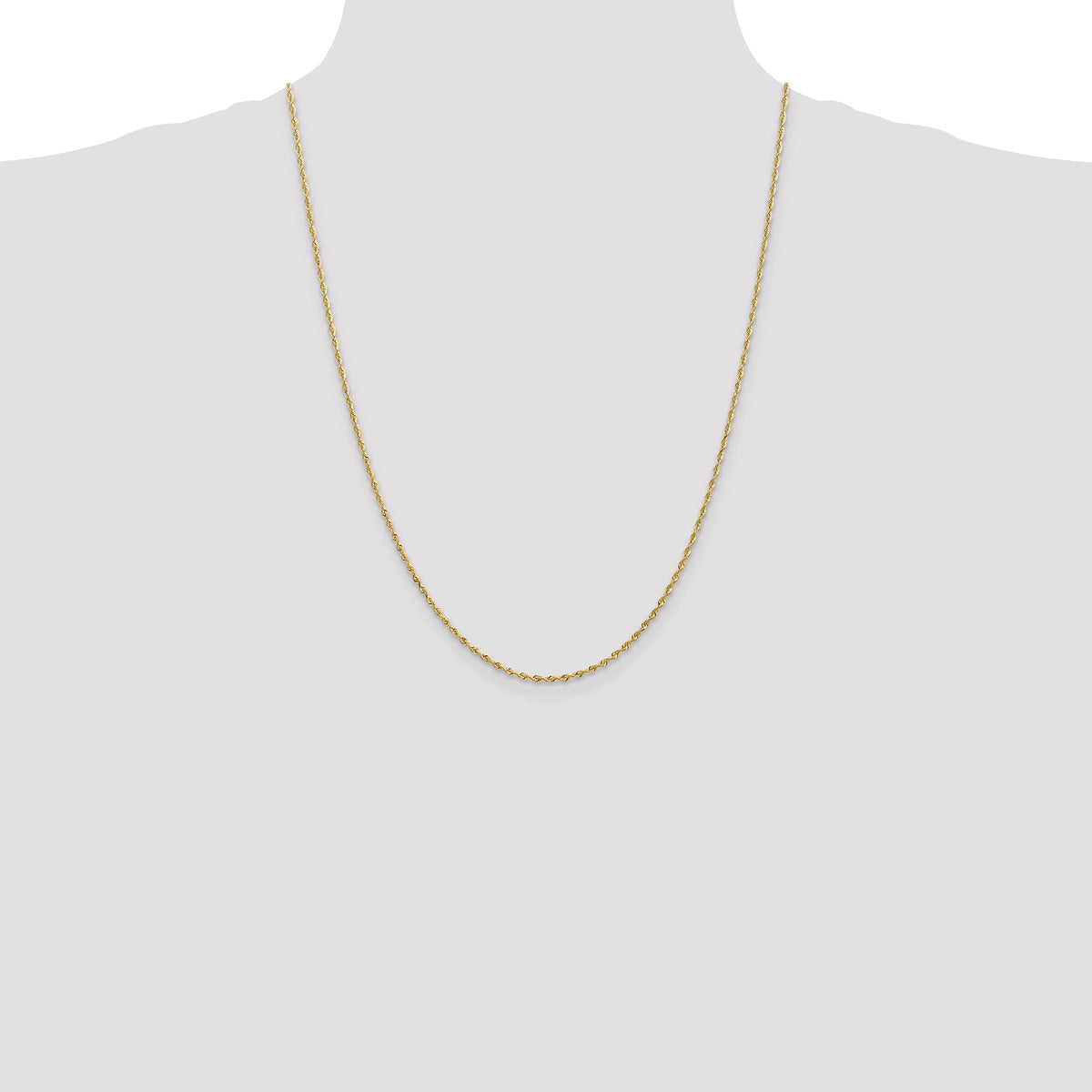 14k 1.85mm D/C Quadruple Rope Chain-QTR014-24