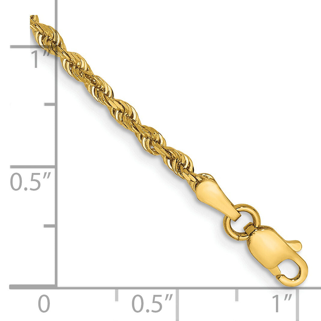 14k 2.25mm D/C Quadruple Rope Chain-QTR018-8