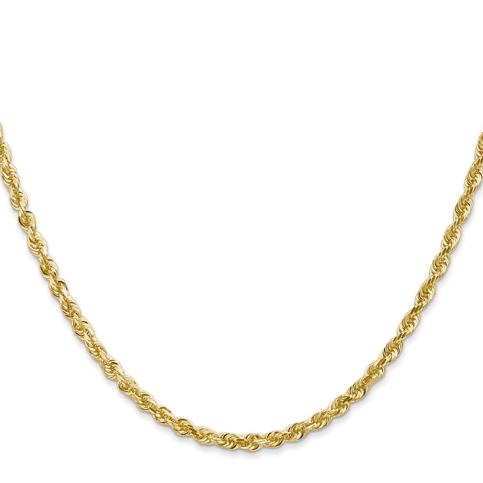14k 3.0mm D/C Quadruple Rope Chain-QTR023-22