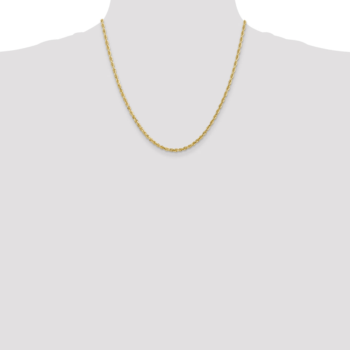 14k 3.0mm D/C Quadruple Rope Chain-QTR023-20